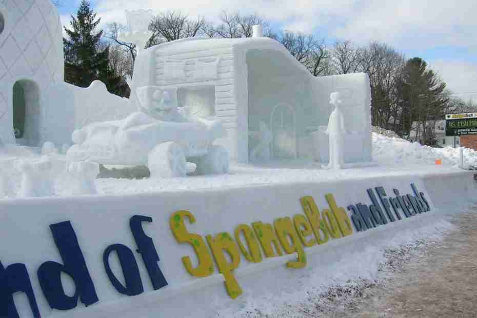 MTU’s Winter Carnival snow sculpture image